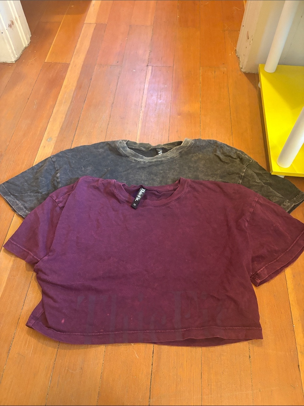 Lot of 2 Crewneck Tee - Maroon and green